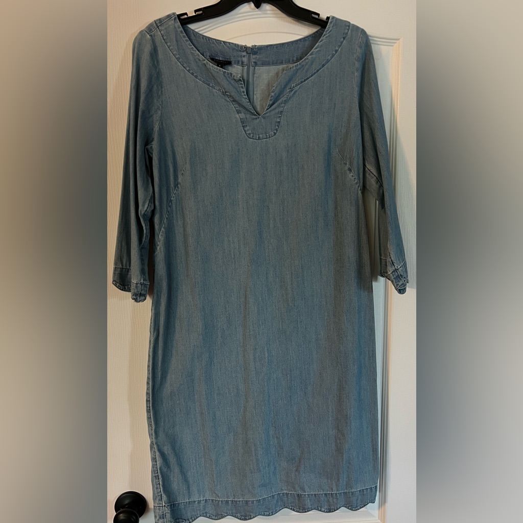 Talbots Denim Jean Dress Women Size 6